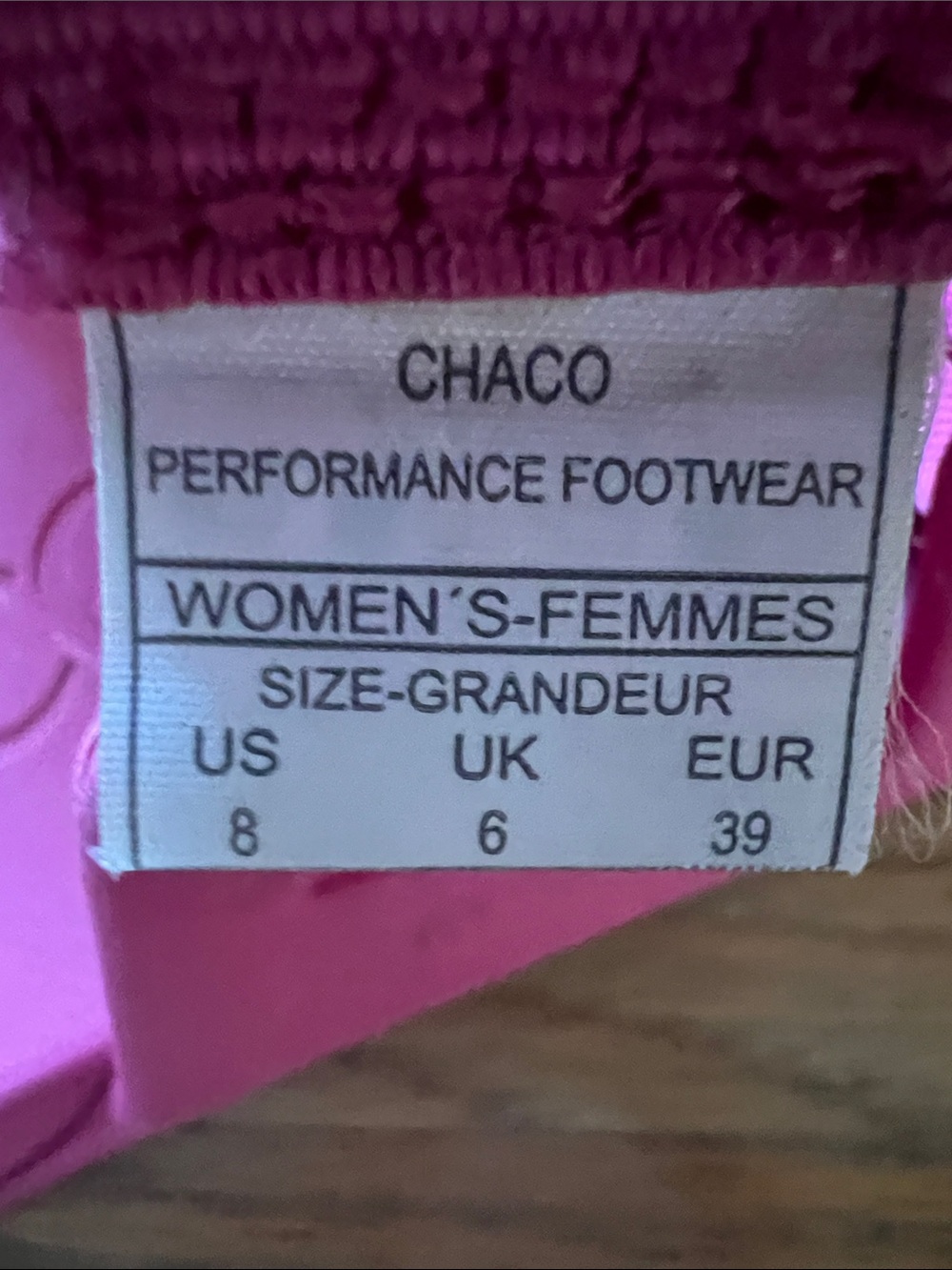 Chaco Chillos Pink Adjustable Slide Sandals - Picture 2 of 6